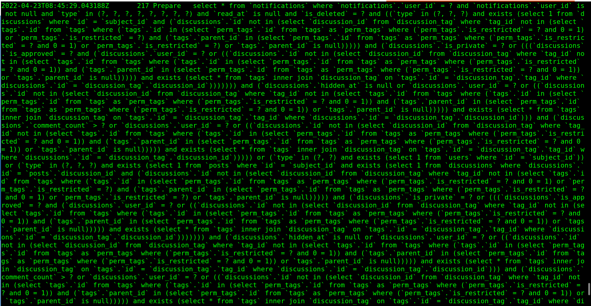 这是SQL的截图，满满一屏